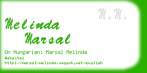 melinda marsal business card